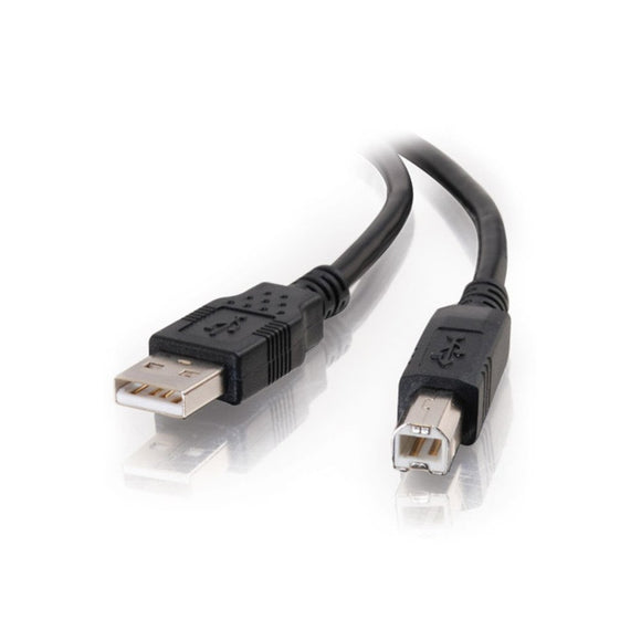 C2G 28101 USB Cable - USB 2.0 A Male to B Male Cable for Printers, Scanners, Brother, Canon, Dell, Epson, HP and More, Black (3.3 Feet, 1 Meter)