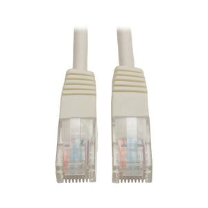 Tripp Lite N002-001-WH 1 Feet Cat5e Cat5 350MHz Molded Patch RJ45 Cable M/M (White)