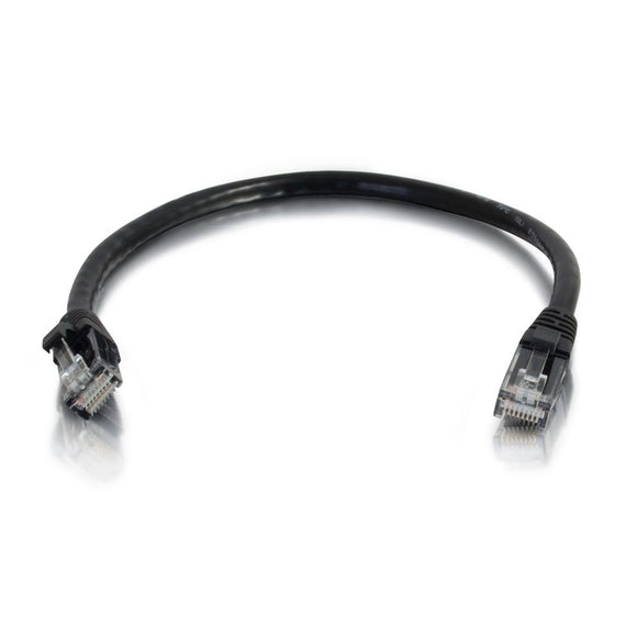 C2G 26969 Cat5e Cable - Snagless Unshielded Ethernet Network Patch Cable, Black (1 Foot, 0.30 Meters)
