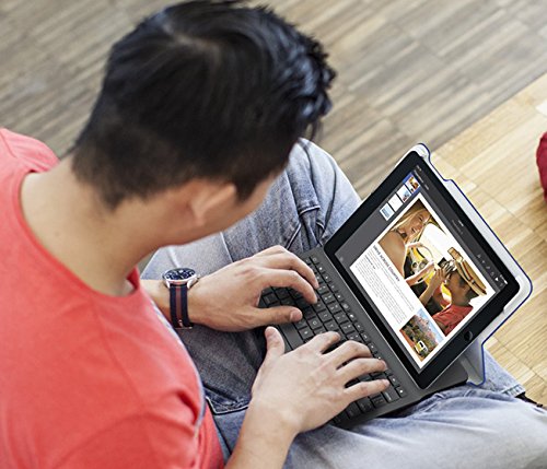 Refurbished Logitech Type+ Protective case with integrated keyboard For iPad Air - Carbon Black