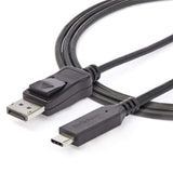StarTech.com 6 ft (1.8 m) - USB-C to DisplayPort Adapter Cable - 8K 30Hz - HBR3 - USB-C Adapter - Thunderbolt 3 Compatible (CDP2DP146B)