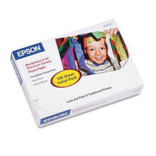 Epson Premium Glossy Photo Paper, 4X6 100