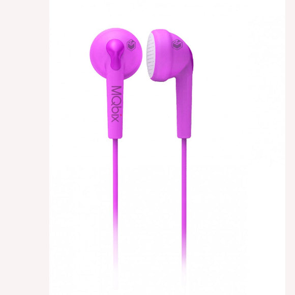 MQBIX Flexible Gel Type Earphones Pink