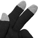 Amzer AMZ92804 Capacitive Touch Screen Knit Gloves (Black)