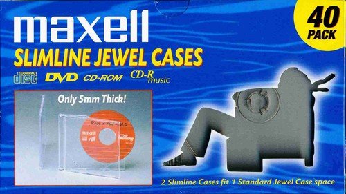 Maxell CD365 CD or DVD Jewel Case 190074