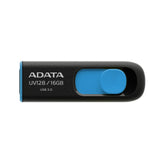 ADATA AUV128-16G-RBE Dash Drive Series UV128 16 GB USB 3.0 Flash Drive, Black/Blue