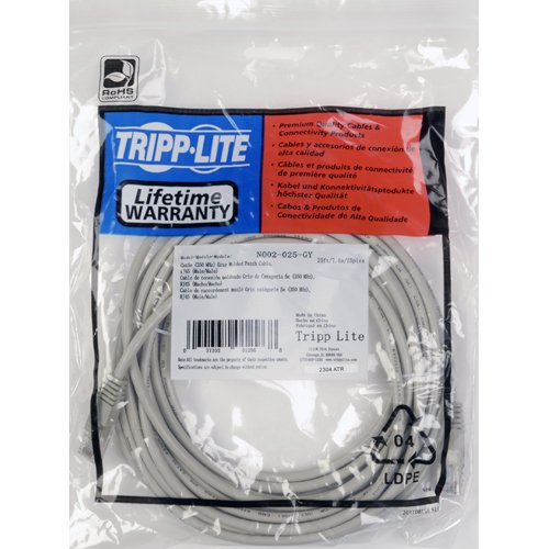 Tripp Lite N002-020-GY 20 Feet Cat5e 350MHz Molded Patch Cable RJ45M/M (Gray)