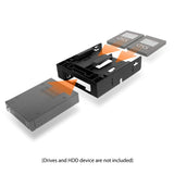 ICY DOCK Dual 2.5 SSD 1 x 3.5 HDD Device Bay to 5.25 Drive Bay Converter/Mounting/Kit/Adapter - Flex-FIT Trio MB343SP