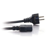 C2G 03138 14 AWG European Power Cord - CEE7/7 to IEC320C13, TAA Compliant, Black (8.20 Feet, 2.5 Meters)