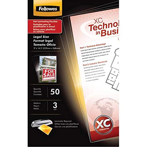 Fellowes Hot Laminating Pouches