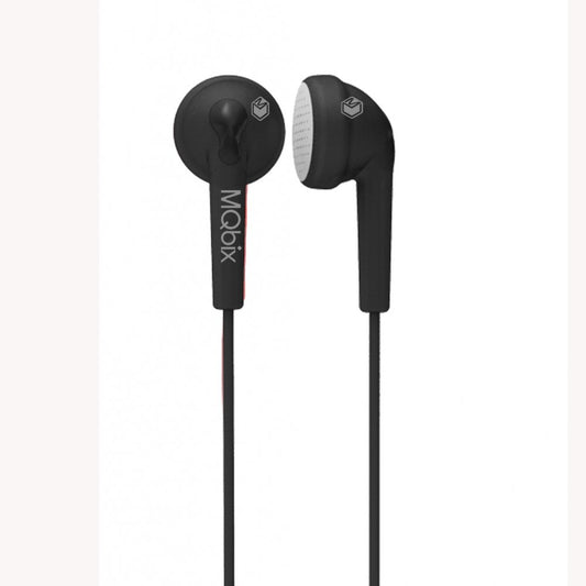 MQBIX Flexible Gel Type Earphones BLACK