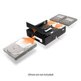 ICY DOCK Dual 2.5 SSD 1 x 3.5 HDD Device Bay to 5.25 Drive Bay Converter/Mounting/Kit/Adapter - Flex-FIT Trio MB343SP