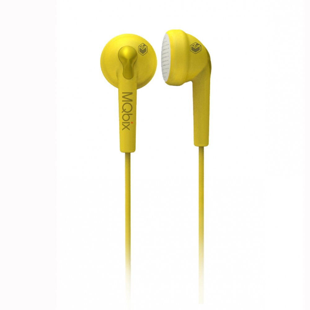 MQBIX Flexible Gel Type Earphones Yellow