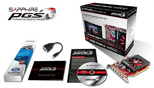 Sapphire 100-505835 AMD FirePro W600 2GB GDDR5 6 Mini Display Port Eyefinity 6 Edition PCI-Express Graphics Card
