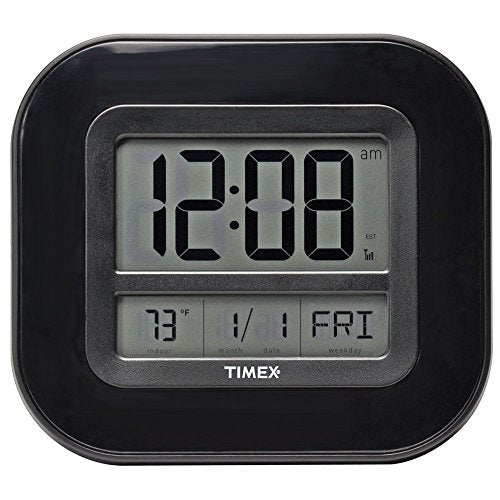 AcuRite 75322T Atomic Clock with Date, Day of Week & Indoor Temperature