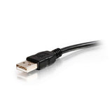 C2G 38989 USB Active Cable - USB 2.0 A Male to B Male Active Cable for Printers and Scanners, Center Booster Format, Black (25 Feet, 7.62 Meters)