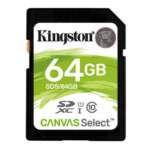 Kingston 64GB microSDXC Canvas React 100R/80W U3 UHS-I V30 A1 (SDCR/64GBCR)