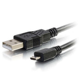 C2G 27395 Micro USB Cable - USB 2.0 A Male to Micro-USB B Male Cable, Black (15 Feet, 4.6 Meters)