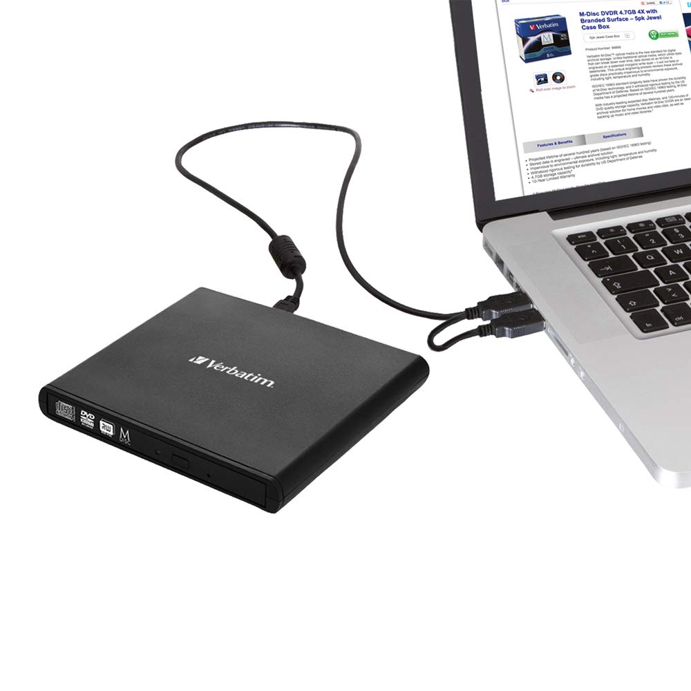 Verbatim External CD/DVD Writer