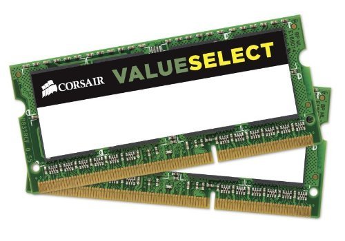 Corsair CMSO16GX3M2C1600C11 16GB (2x8GB) 1600MHz PC3-12800 204-Pin DDR3 SODIMM Laptop Memory Kit 1.35V
