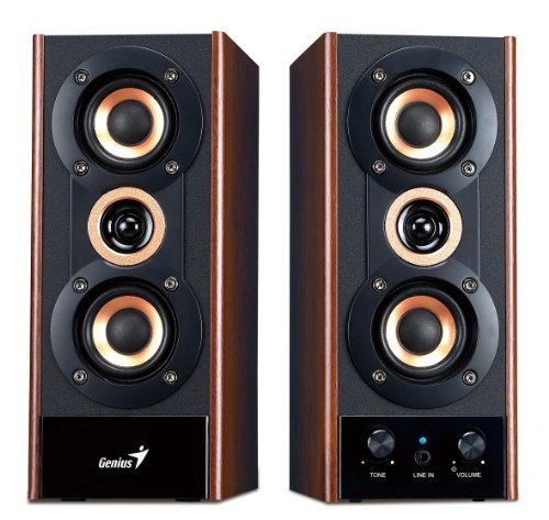 Genius 50 Watt Three-way Hi-Fi Wood Speakers (SP-HF1800A)