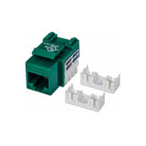 CAT.6 RJ45 110-Type Keystone Jack, Green, Intellinet 210638