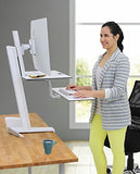Ergotron WorkFit-S Single HD with Worksurface and Stand, White