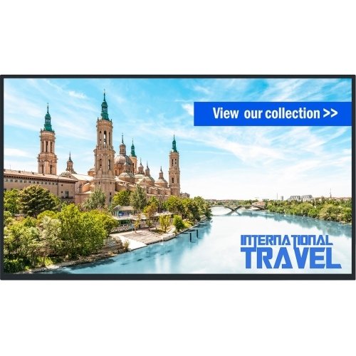 LCD Display - 43 INCH - 1920 X 1080-450 CD/M2 (TYP) - 1100:1 (TYP); 50000:1 (Dynamic) - 12 MS - HDMI, DVI-D, RJ45, USB - Black
