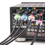 Dotz Home Entertainment Cord Identifier Kit for Cord and Cable Management (DCI131HEK-C)