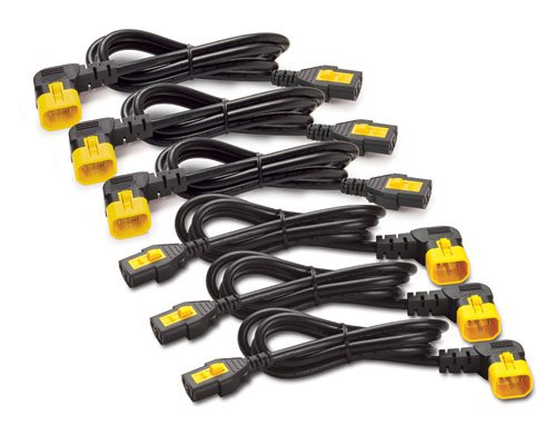 1.8m Power Cord Kit 6ea Locking C13 to C14 90 Degree for Ap8000 PDU (AP8706R)