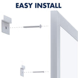 Boone Anodized Aluminum Frame Dry-Erase Board, 48 x 96 Inches