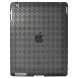 Amzer AMZ90784 Luxe Argyle High Gloss TPU Soft Gel Skin Case for Apple Ipad 2 (Gray)