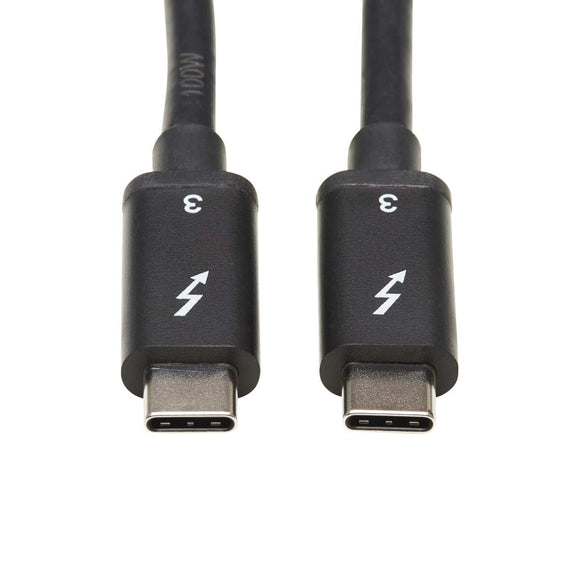 Tripp Lite Thunderbolt 3 Cable 40 Gbps Passive 5A 100W Pd 4K USB C M/0.5M (MTB3-00M5-5A-B)