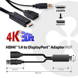 Club3D CAC-2330 HDMI 1.4 to DisplayPort Adapter Male/Female