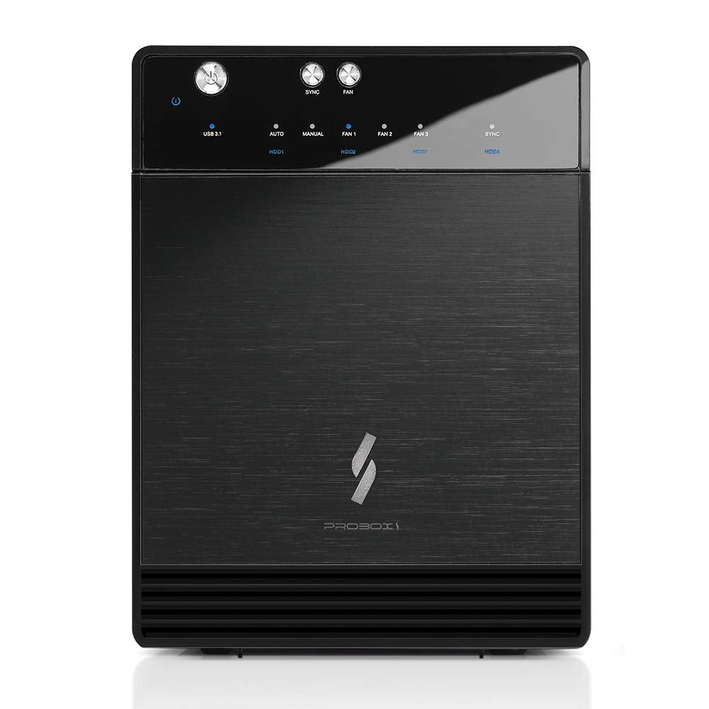 Mediasonic USB 3.1 4 Bay 3.5" SATA Hard Drive Enclosure - USB 3.1 Gen 2 10Gbps Type C/USB-C (HF7-SU31C)