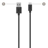 Belkin F2CU012BT04-BLK 4-Feet MIXIT Micro USB Cable (Black)
