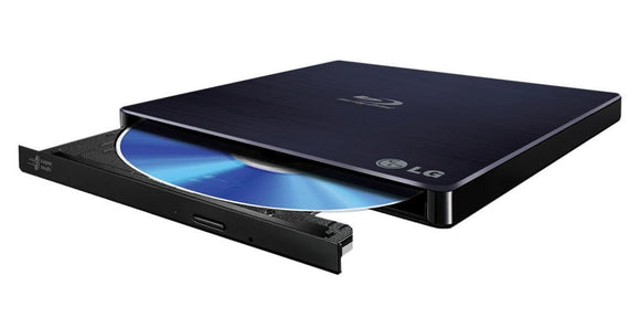 LG Electronics 6X Blu Ray Writer 8X DVD Writer +/- RW USB 2.0 Super Multi Ultra Slim Portable with M-DISC Support (Black) WP50NB40