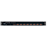 Tripp Lite 8 Port Rack Mount USB KVM Switch with On-Screen Display and Cables 1U (B022-U08), Black