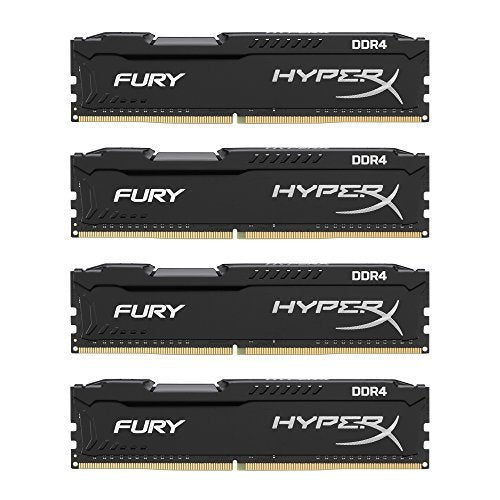 Kingston HyperX Fury Black 4GB 2133MHz DDR4 Non-ECC CL14 DIMM Desktop Memory (HX421C14FB/4)