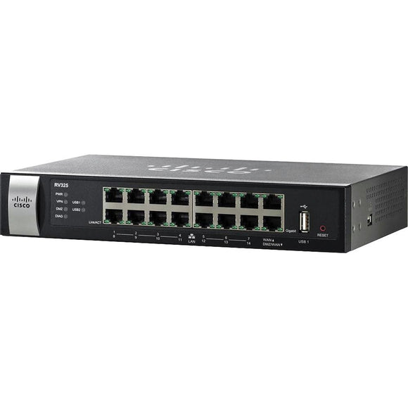 CISCO SYSTEMS Gigabit Dual WAN VPN 16 Port Router (RV325K9NA)