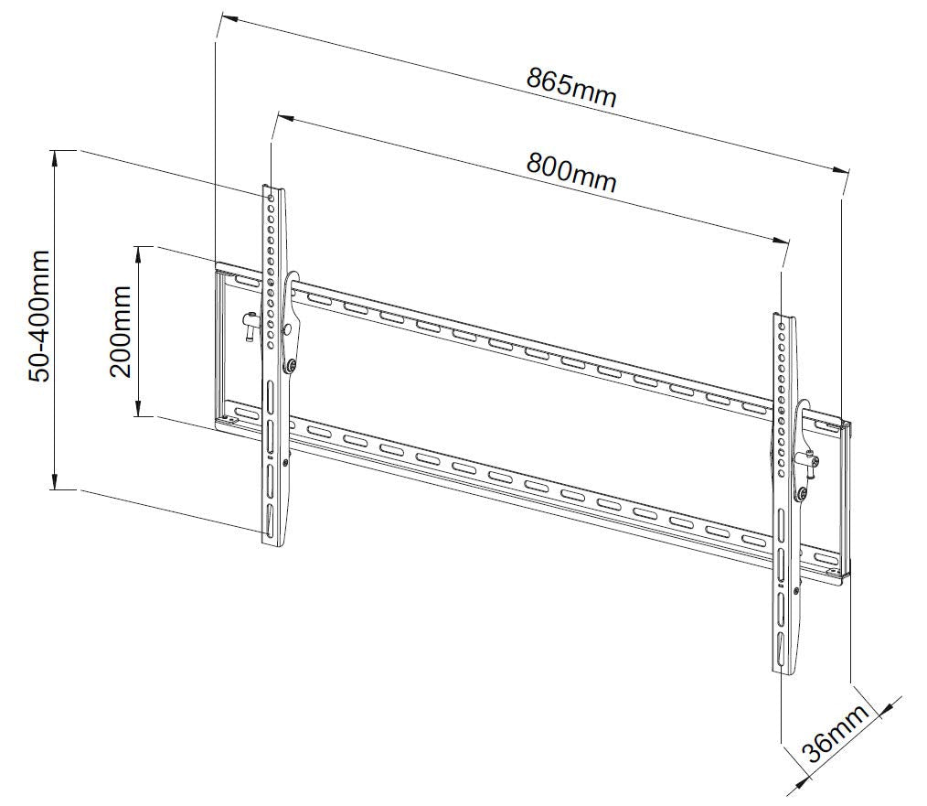 Slim Tilt 42-80in Eco Wallmount