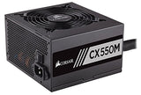 Corsair CX Series 550 Watt 80 Plus Bronze Certified Modular Power Supply (CP-9020102-NA)