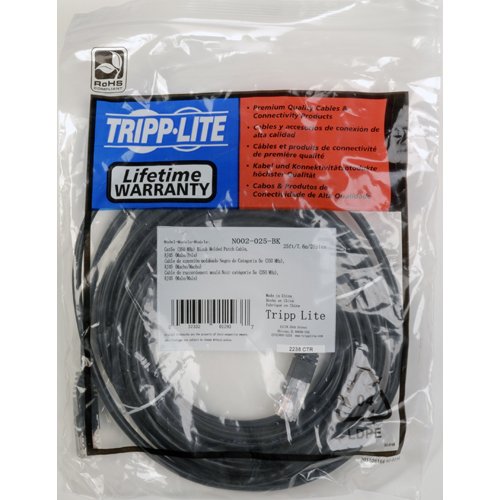 Cat5e 350mhz Molded Patch Cable (Rj45 M/M) - Black, 20-Ft.