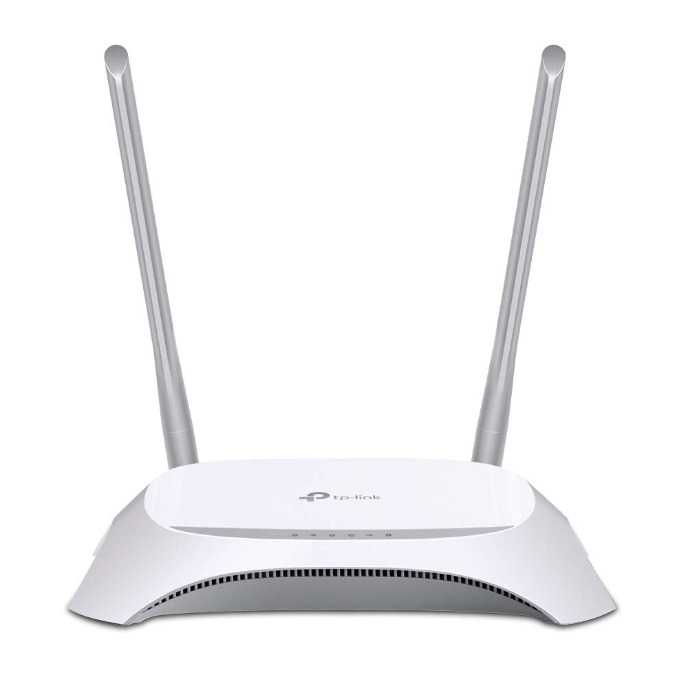 TP-LINK TL-MR3420 Wireless N300 3G/4G Router, 2.4Ghz 300Mbps, Compatible with UMTS/HSPA/EVDO USB Modem, 2x 5dBi antennas