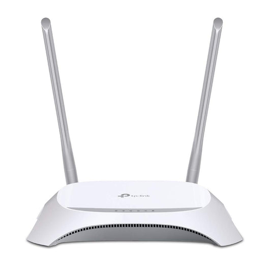 TP-LINK TL-MR3420 Wireless N300 3G/4G Router, 2.4Ghz 300Mbps, Compatible with UMTS/HSPA/EVDO USB Modem, 2x 5dBi antennas