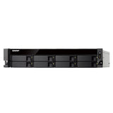 QNAP TS-863XU-4G-US 2U 8-Bay AMD 64bit x86-based NAS and iSCSI/IP-SAN, Quad Core 2.0GHz, 4GB RAM, 4 x 1GbE, 1 x 10GbE (10GBASE-T), Single PSU (not upgradeable)