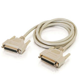 C2G 02647 DB25 F/F Serial RS232 Extension Cable, Beige (15 Feet, 4.57 Meters)