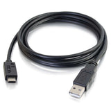 C2G/ Cables To Go 28873 USB 2.0 USB-C to USB-A Cable Male to Male (12 Feet) Thunderbolt 3, Tablet, Chromebook Pixel, Samsung Galaxy TabPro S, LG G6, MacBook