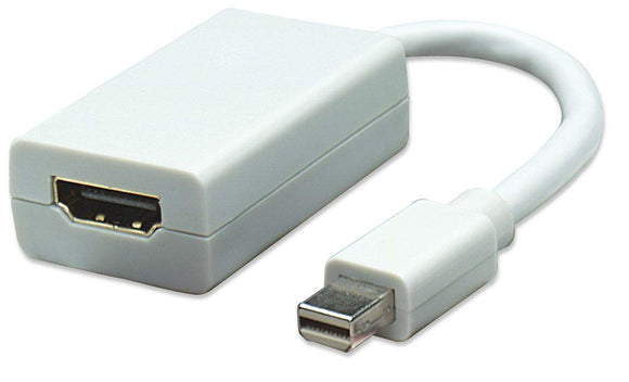 Manhattan 322461 Mini-Display Port to HDMI Adapter, White
