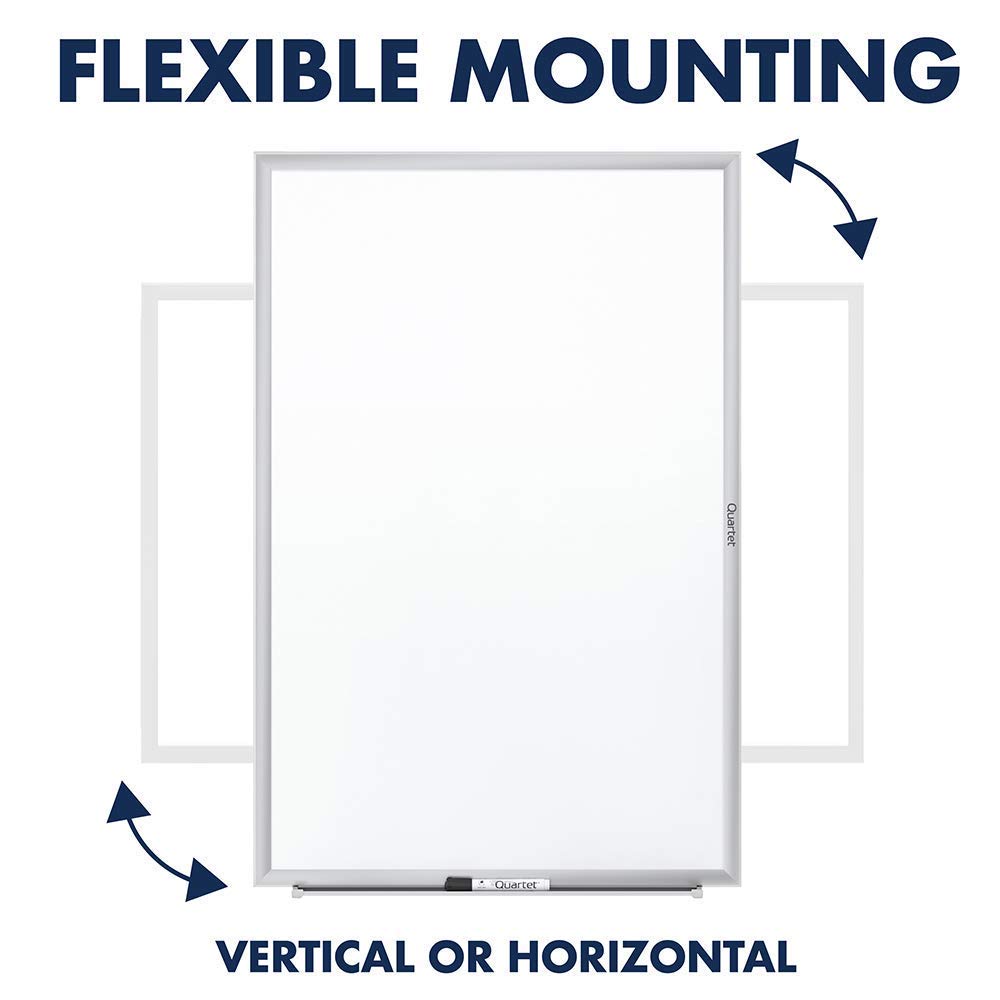 Boone Anodized Aluminum Frame Dry-Erase Board, 48 x 96 Inches